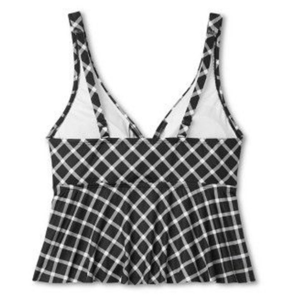 Kona Sol Black and White Bustier Peplum tankini - Picture 7 of 9